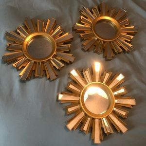 Sunbeam mirrors (set of 3)
